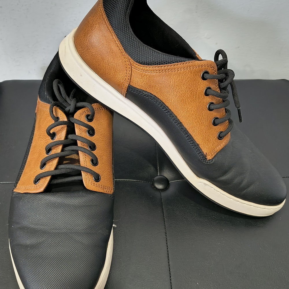 Aldo Men's Brown and Black Sneakers